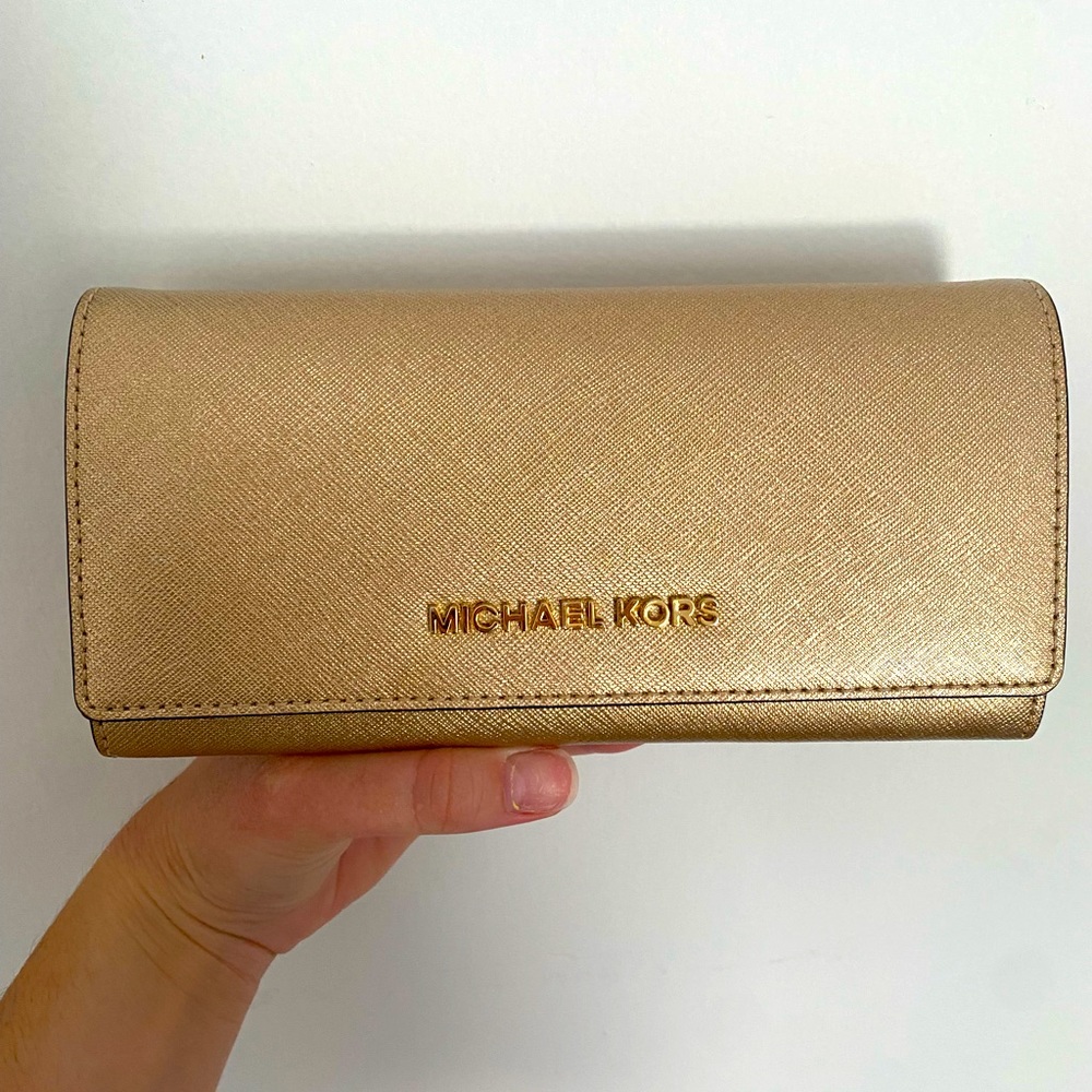 Gold Michael Kors Wallet